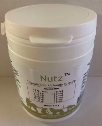 Vetcur Nutz Næringspulver til Hunde og Katte - 130g