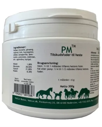 Vetcur PM Pulver til Heste – 300g Kvalitetstilbud!
