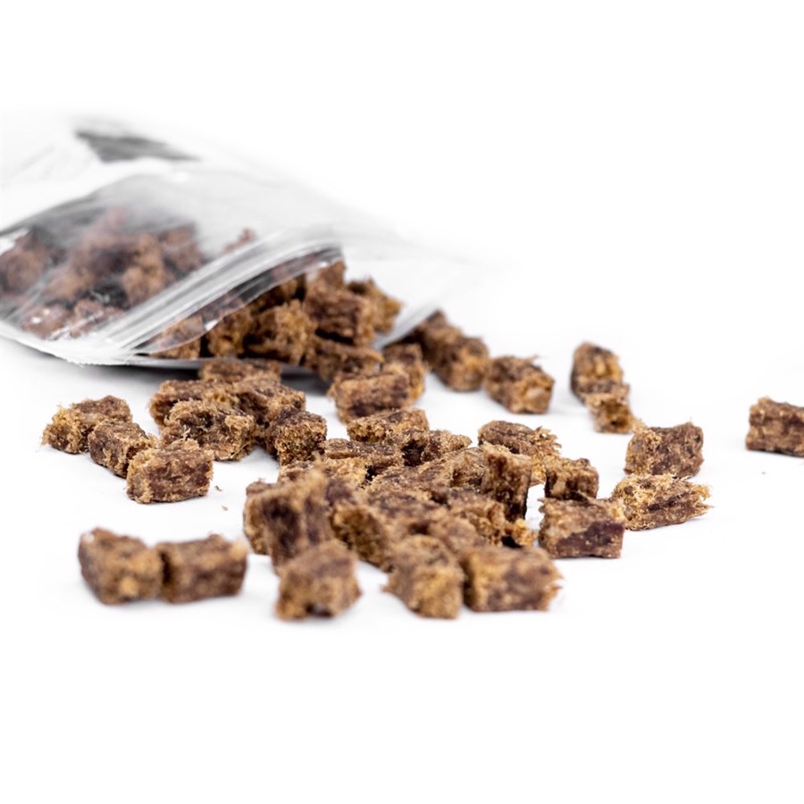 Sunde Tørrede Vildsvineterninger 100g til Hunde - Snack!
