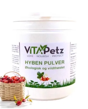 Vitapetz Hybenpulver 350g – Sundhedstilskud til hunde
