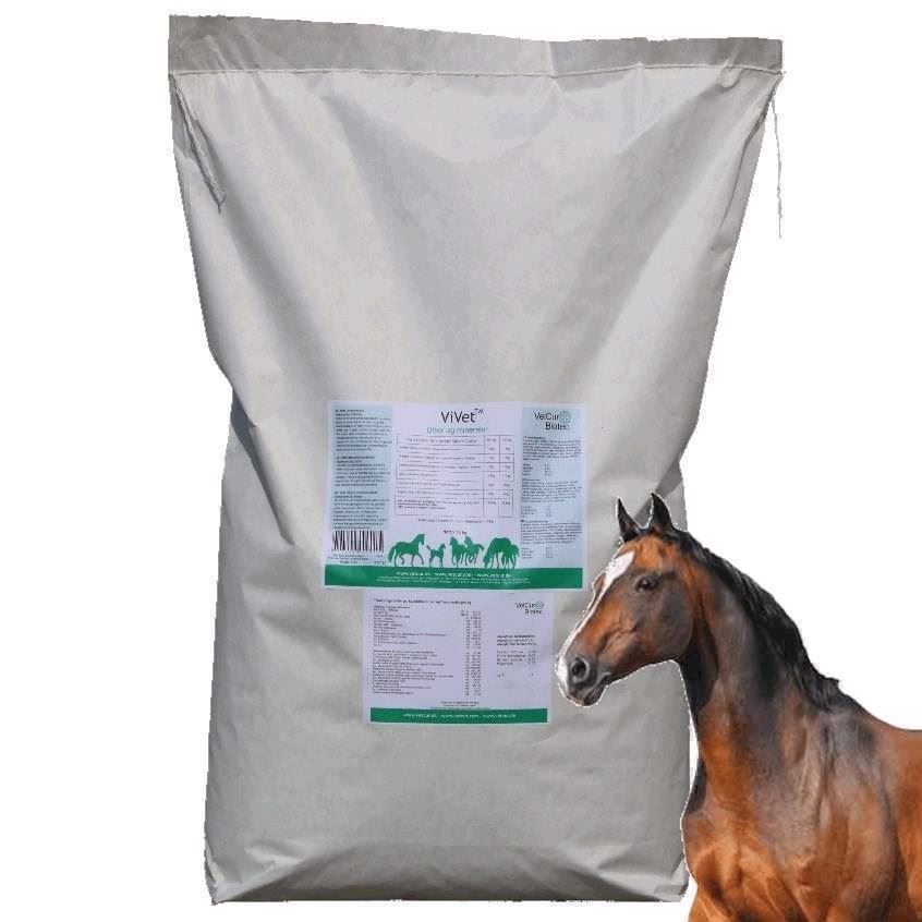 Vivet Urtemineral Fodertilskud til Heste 15 Kg - Tilbud!