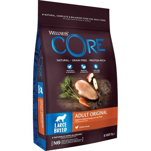 Wellness Core Kyllingefoder til Store Hunde - 10 Kg