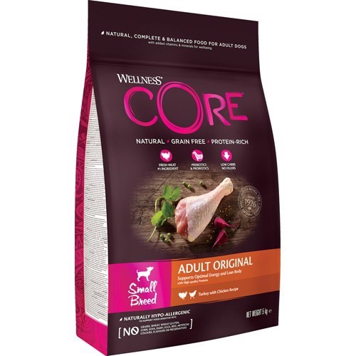 Wellness Core Kornfrit Foder til Små Hunde - Sundhed & Energi!
