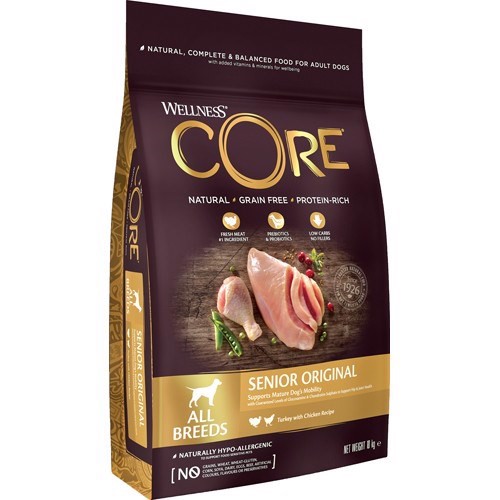 Wellness Core Senior Hundefoder 10 kg – Fantastisk Tilbud!