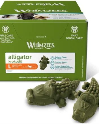 Whimzees Alligator Tandrensende Snacks – 30 Stk Tilbud!
