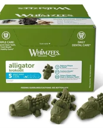 Whimzees Alligator Tandpleje Godbidder - 150 Stk Kasse