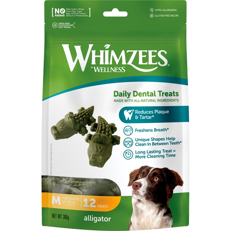 Whimzees Alligator Tandrensende Godbidder – 12 Stk Snack