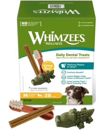 Whimzees Tandpleje Snack Mix – 28 Stk til Sundere Tænder