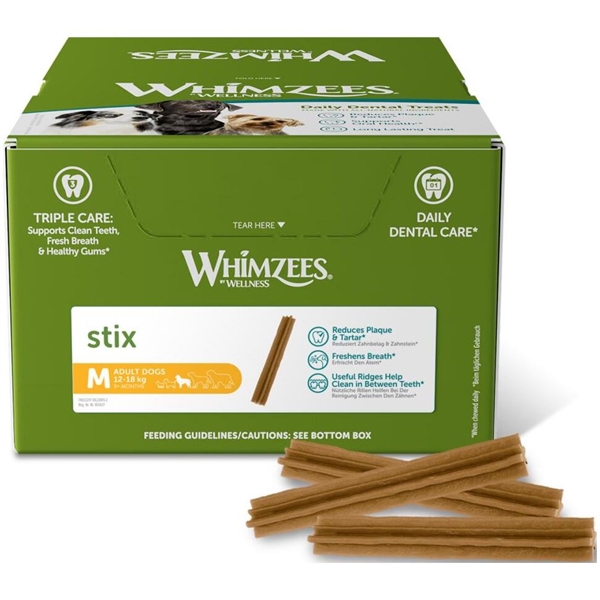 Whimzees Stix Tandpleje Godbidder – 100 Stk på tilbud!