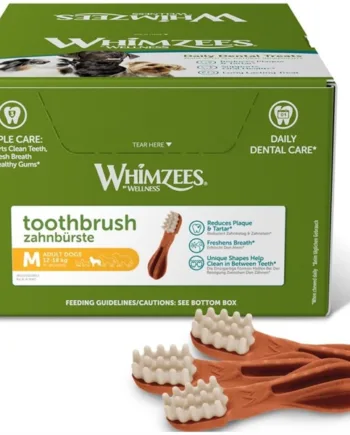 Whimzees Tandbørste Dental Treat – 75 Stk til Hundens Tandpleje
