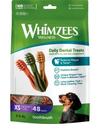 Whimzees Tandbørster Stjerne XS - 48 stk. til hunde