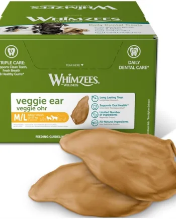 Whimzees Veggie Øre – 18 Stk Sund Hundesnack til Hunde