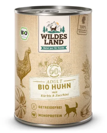 Økologisk Kylling Dåsemad til Hunde – 400g Tilbud!
