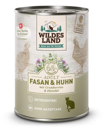 Wildes Land Kattemad med Fasan og Kylling 400g - Sund kost!