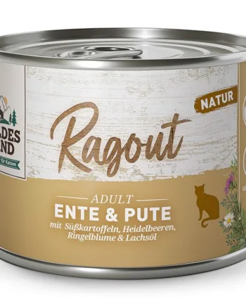 Wildes Land Kattefoder Ragout med And & Kalkun 180g