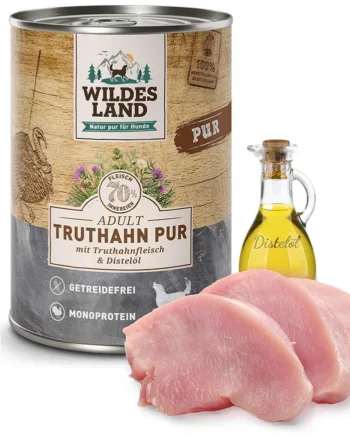Wildes Land Kalkun Dåsemad 400g – Kornfrit Hundefoder