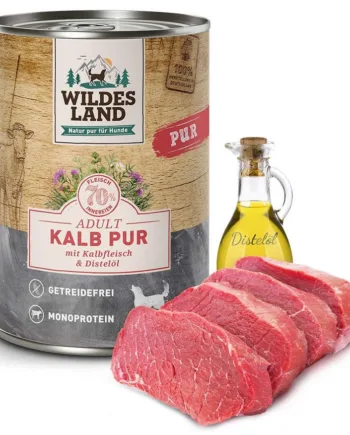 Wildes Land Pur Kalv Dåsemad 400g - Kornfrit Hundefoder