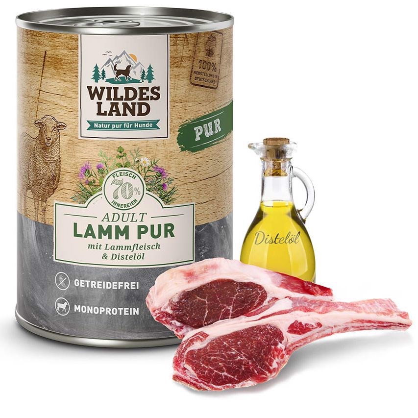 Wildes Land Lam Dåsemad til Hunde 400g – Fantastisk Tilbud!