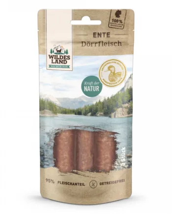Wildes Land Tørret Andekød Sticks – Sund Snack til Hunde 3 stk