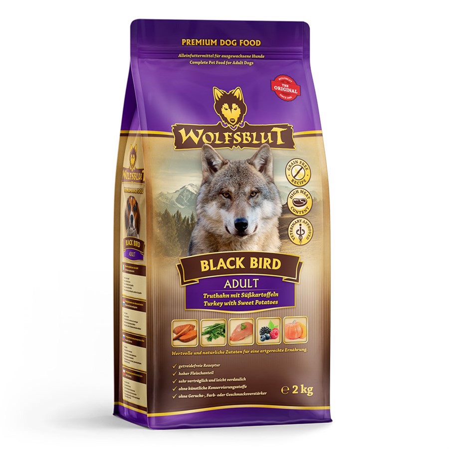 Wolfsblut Black Bird Hundefoder med Kalkun til Voksne Hunde