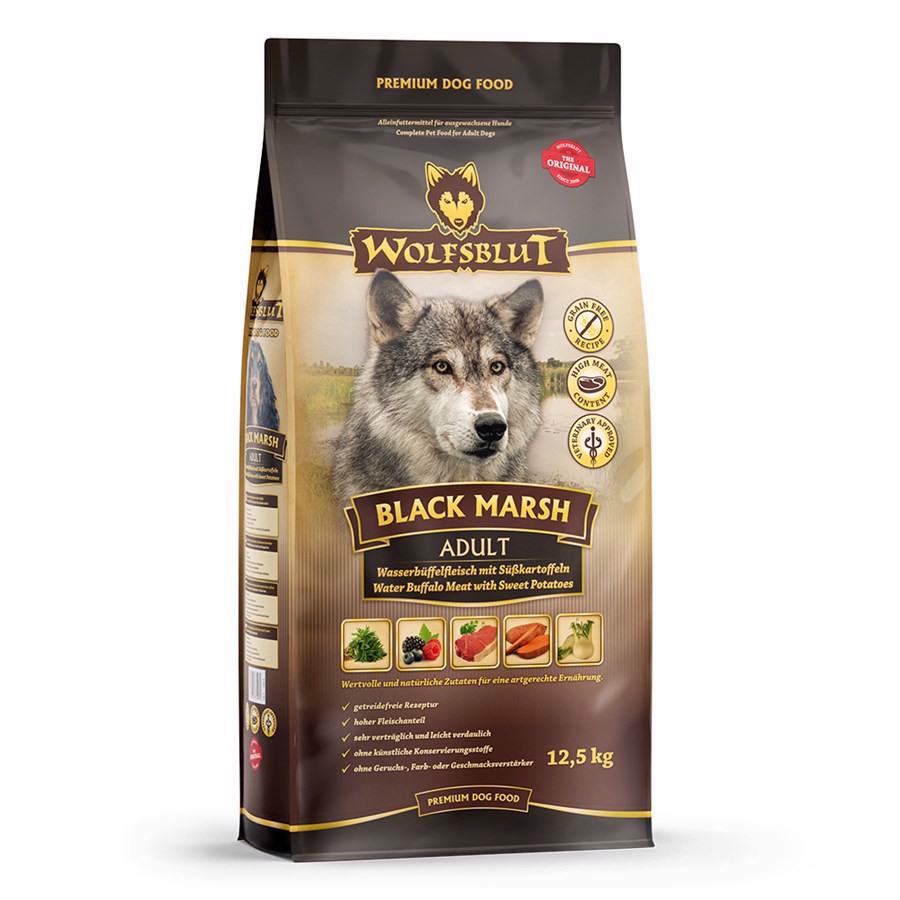 Wolfsblut Black Marsh Kornfrit Hundefoder 12 kg – Kvalitet!