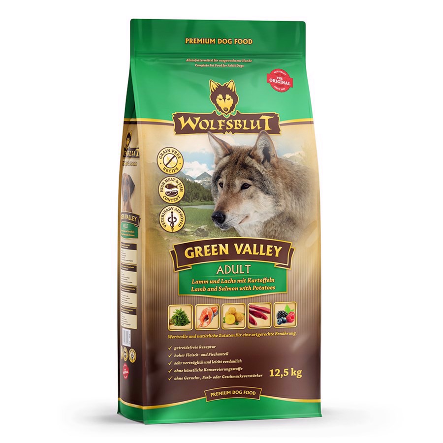 Wolfsblut Green Valley Hundefoder med Lam og Fisk - 12 kg