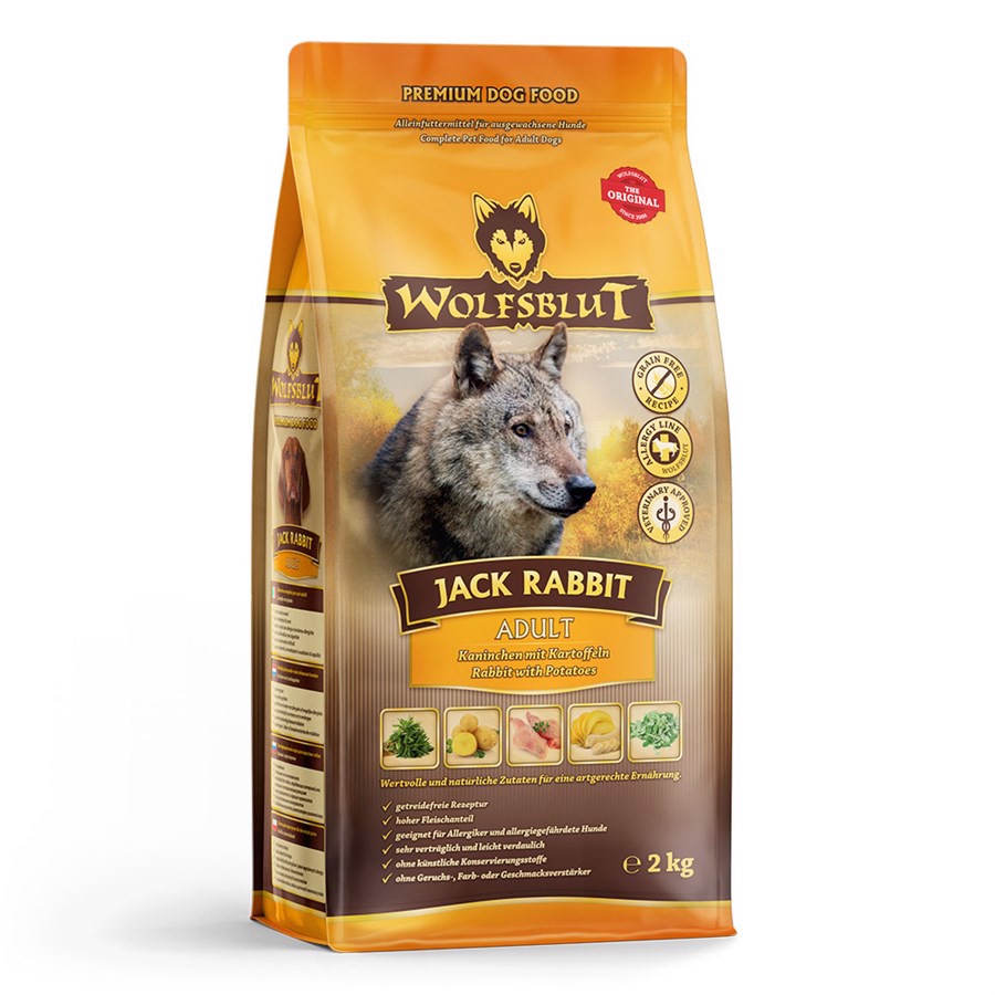 Wolfsblut Jack Rabbit Hundefoder til Voksne Hunde 2 Kg