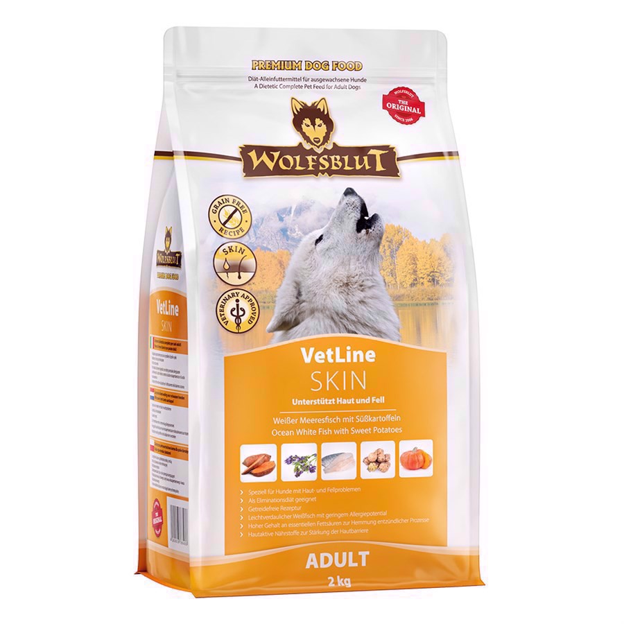 Wolfsblut Vetline Skin Coat til hunde med hudproblemer - 1 kg