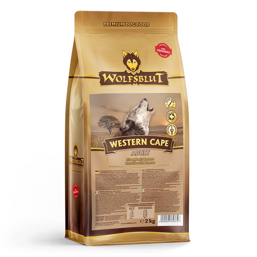 Wolfsblut Western Cape Hundefoder med Struds 2 kg - Kvalitet!