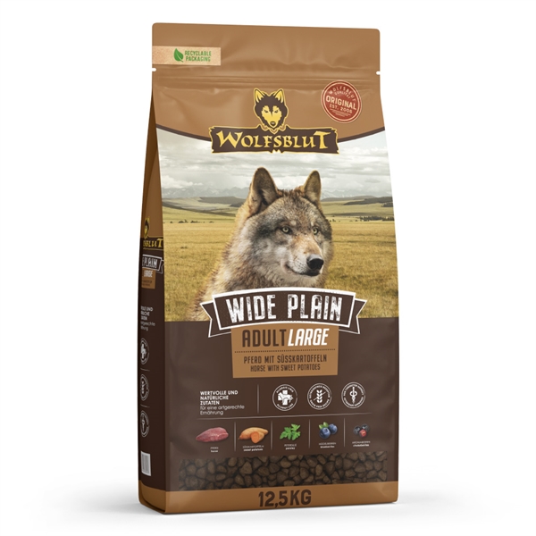 Wolfsblut Wide Plain Hundefoder til Store Racer 12 kg