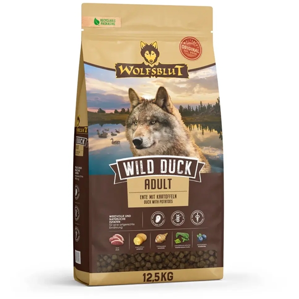 Wolfsblut Wild Duck Hundefoder til Voksne - 12 kg