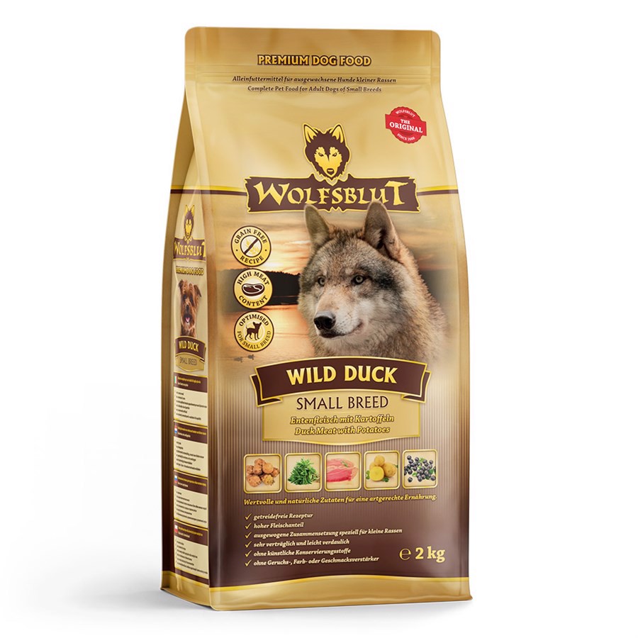 Wolfsblut Wild Duck Kornfrit Hundefoder til Små Racer