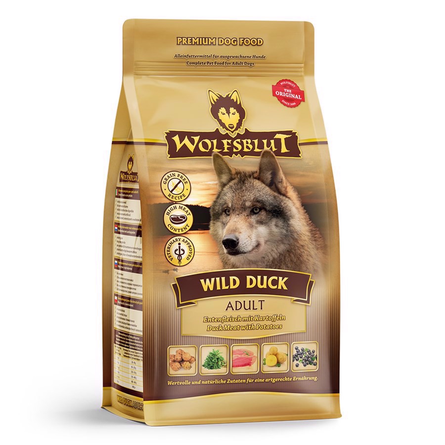 Wolfsblut Wild Duck Hundefoder 400g – Forkæl din hund!