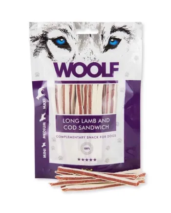 Woolf Lammekød og Torsk Sandwich til Hunde - Uimodståelig Snack
