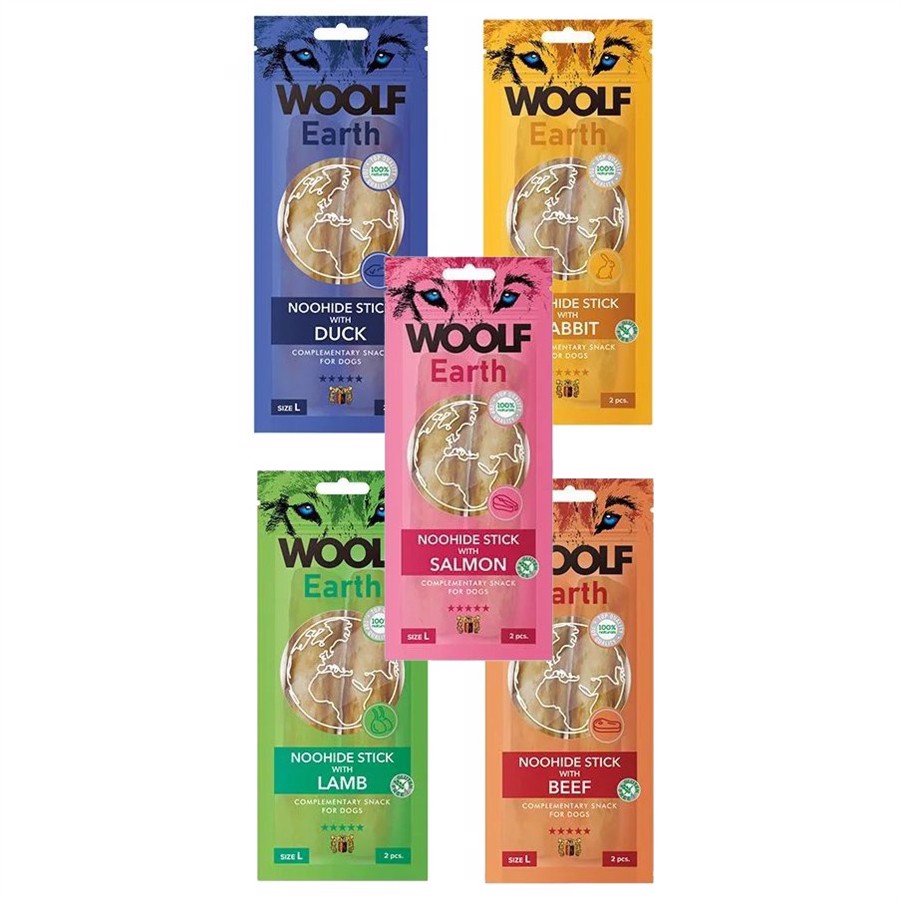 Woolf Noohide Sticks Mix – Naturlige Hundegodbidder Tilbud
