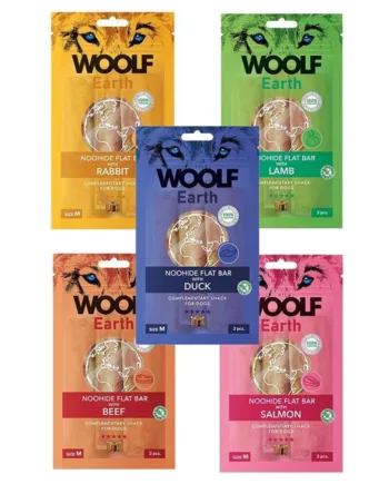 Woolf Noohide Sticks Mix til Mellemstore Hunde - Naturlige Snacks