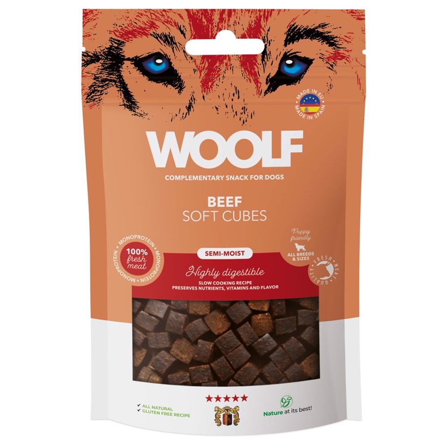 Woolf Bløde Oksekødsterninger – 3 poser kun 100 kr!