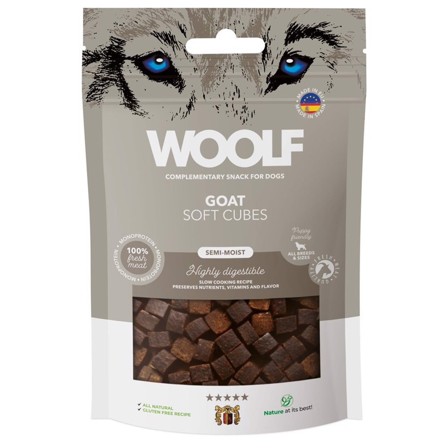 Woolf Hundegodbidder med Ged – 100g Lækre Snacks til Hunde