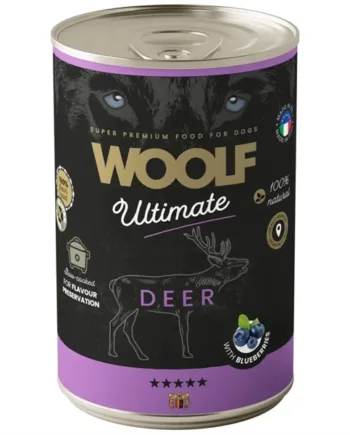 Woolf Premium Dåsemad med Hjort 400g - Hundefoder Tilbud