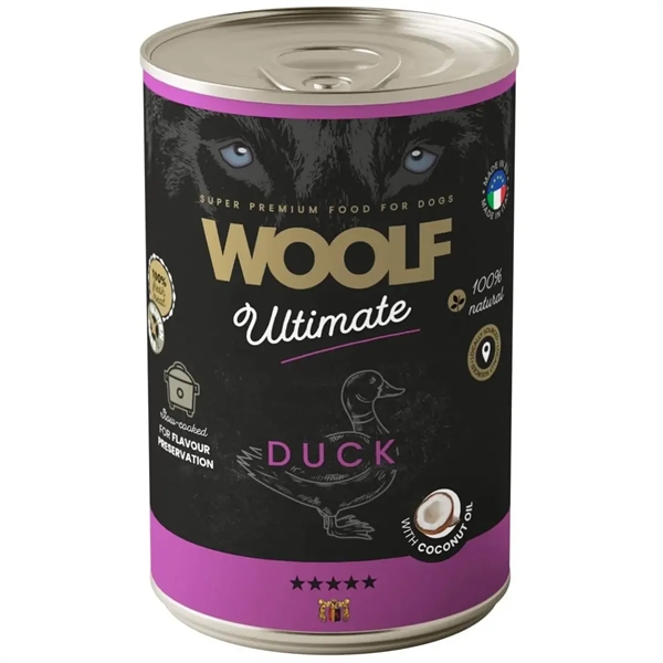 Woolf Ultimate Duck Premium Hundemad 400g – Kvalitet!