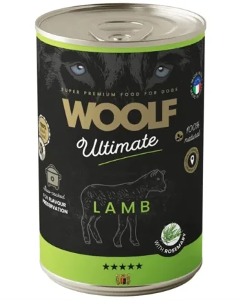 Woolf Ultimate Lam Dåsemad 400g - Premium hundefoder på tilbud