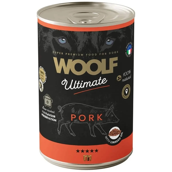 Woolf Ultimate Pork Dåsemad til Hunde - 400g Kvalitet