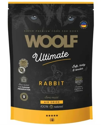 Woolf Ultimate Kanin Semi-fugtig Hundefoder - Kvalitet til Hund!