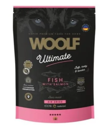 Woolf Ultimate Laks Semi-fugtfoder til Hunde - Kvalitet!