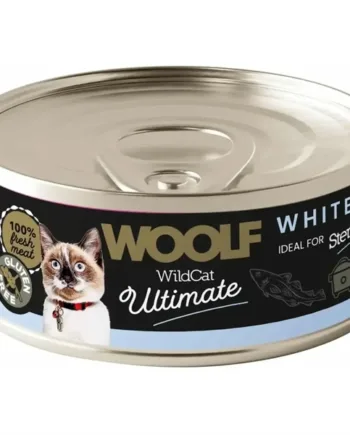 Woolf Ultimate Hvid Fisk Dåsemad til Kat - 12 x 85g