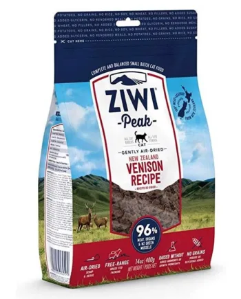 Ziwipeak Tørret Vildtkød til Katte 400g – Sund Kattemad!