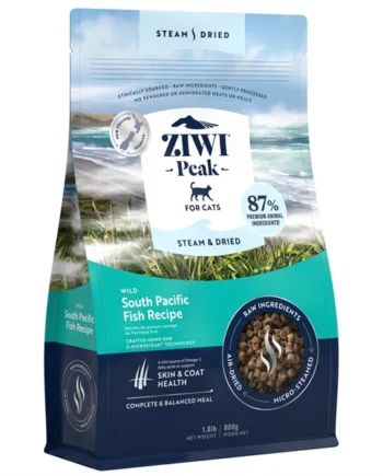 Ziwipeak Kattefoder med Damps tørret Fisk 800g – Kvalitet!