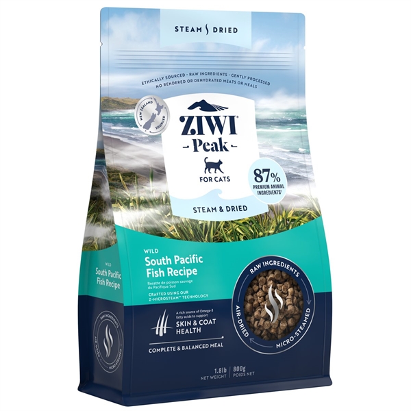 Ziwipeak Kattefoder med Damps tørret Fisk 800g – Kvalitet!