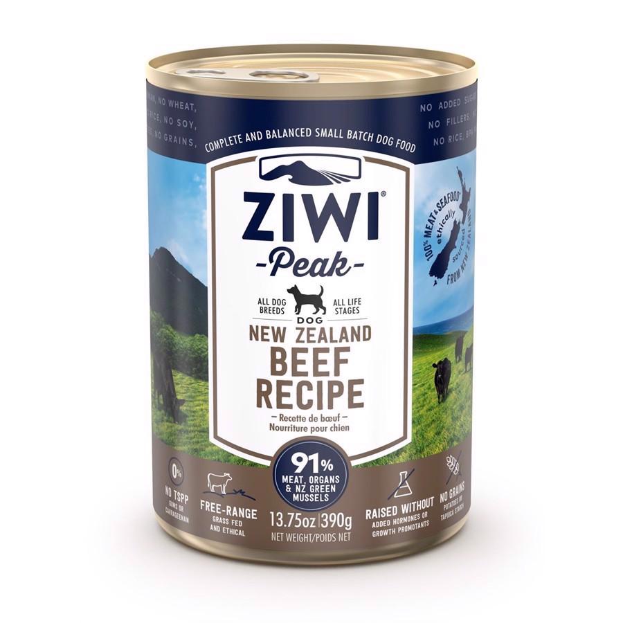 Ziwipeak Premium Hundefoder med Oksekød 390g - Sund Kost