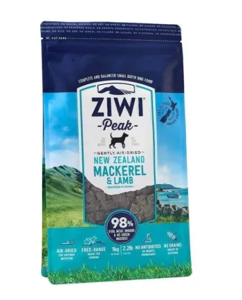 Ziwipeak Hundefoder med Makrel og Lam – Sund Mad 1 kg